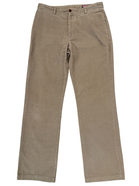 Vineyard Vines Other - Vineyard Vines Wide Wale Corduroy Club Pants Tan Beige All Cotton 34x34 Shep Ian